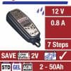 Optimate 3 TM-430 (7-Step Automatic 12V 0.8A Battery Charger (2-50Ah), Maintainer & Recovery) - Ideal for ATV & Motocycles - Image 2