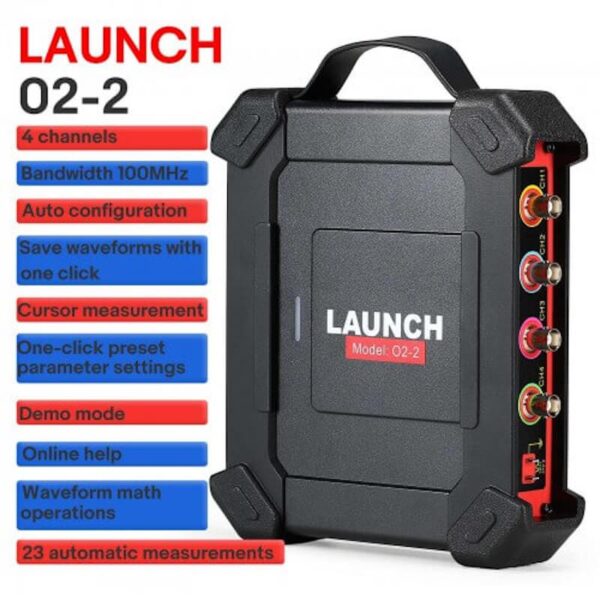 LAUNCH X431 O2-2 Oscilloscope Scopebox – 4 Channel Digital Automotive Tester for X431 PAD VII, PAD V, PAD III – High-Speed Diagnostics with 100MHz Bandwidth and Advanced Signal Analysis - Image 4