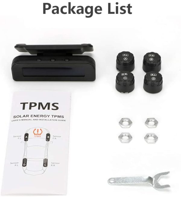 Wireless Car TPMS (Tyre Pressure Monitoring System) - External Sensors (Solar Powered & Windshield Mount) - Image 7