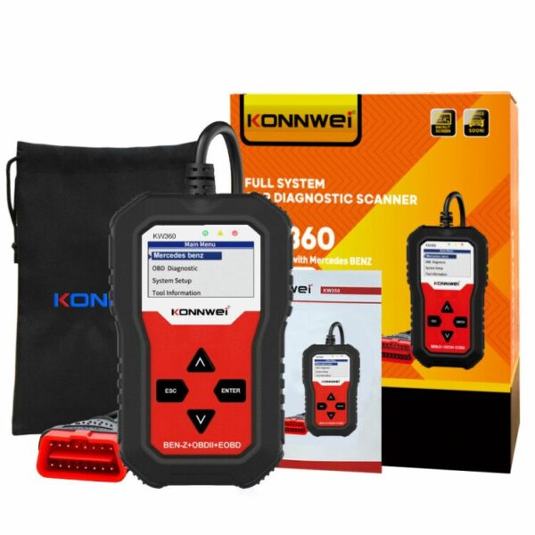 KONNWEI KW360 Full System OBD2 Diagnostic Scanner for Mercedes Benz - Image 4