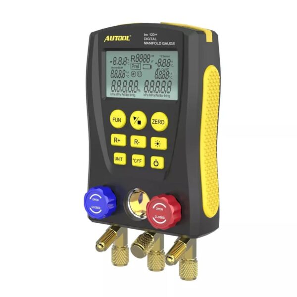 Autool LM120 Digital Manifold Gauge | Built-In Refrigerant Database - Image 2