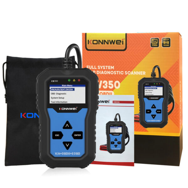 Konnwei KW350 Full System OBD2 Car Diagnostic Scanner for VW / Audi / Seat / Skoda - Image 2