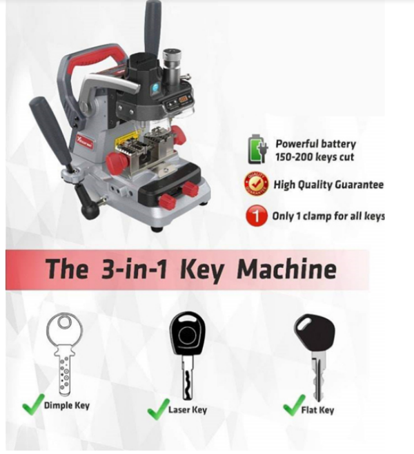 Xhorse DOLPHIN XP007 Manual Multifunctional Key Copy/Cutting Machine For Laser Dimple & Flat Keys - Image 9