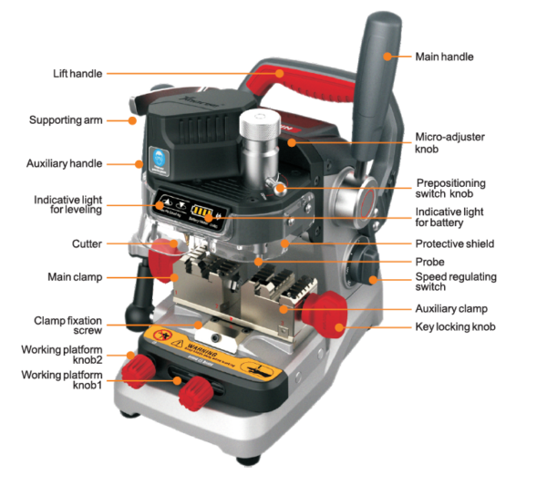 Xhorse DOLPHIN XP007 Manual Multifunctional Key Copy/Cutting Machine For Laser Dimple & Flat Keys - Image 10