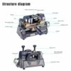 Xhorse Dolphin XP-008 Key Cutting Machine - Portable Special Bit, Double Bit Key Cutting - Image 8