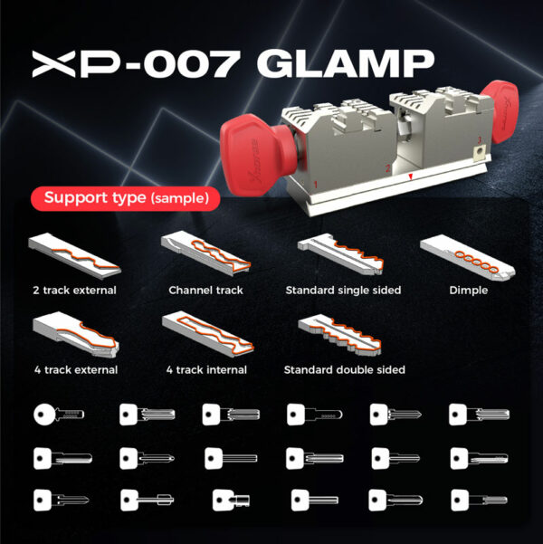 Xhorse DOLPHIN XP007 Manual Multifunctional Key Copy/Cutting Machine For Laser Dimple & Flat Keys - Image 13