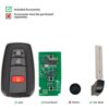 Autel IKEY Premium Style Smart Programmable Key 3 Buttons (Toyota Style) - Image 3