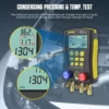 Autool LM120+ Digital Manifold Gauge | Built-In Refrigerant Database | with Trichromatic Tube and Two Wired Temperature Clips - Image 8