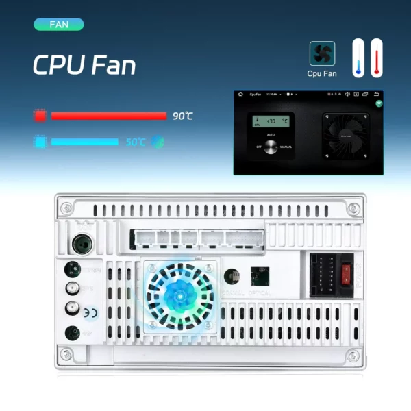 7" 2Din 8-Core 4+64GB Android Car Stereo with Wireless CarPlay/Android Auto, 4G WiFi, DSP, GPS, and AI Voice Control | IOS & Android Compatible - Image 10