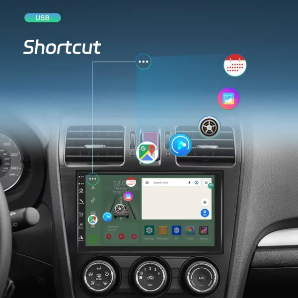7" 2Din 8-Core 4+64GB Android Car Stereo with Wireless CarPlay/Android Auto, 4G WiFi, DSP, GPS, and AI Voice Control | IOS & Android Compatible - Image 7