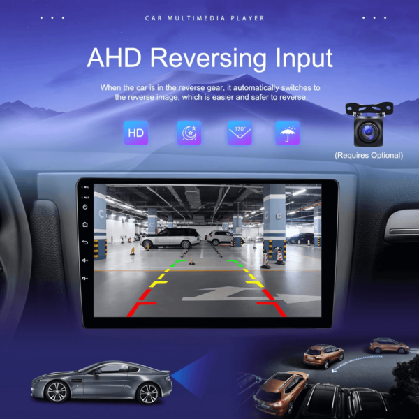 10" Compatible 2Din 8-Core Android Car Stereo with 4+64GB Memory, Wireless CarPlay/Android Auto, 360° Full-View, DSP, GPS, and 4G WiFi | IOS & Android Compatible - Image 14