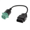 9-Pin to 16-Pin OBD2 Cable Adapter – Universal Truck Diagnostic Connector