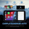 6.25" Portable Wireless Motorcycle DVR | CarPlay & Android Auto | IP67 Waterproof & Dustproof | Steering Wheel Control | IPS LCD Display - Image 3