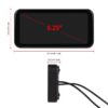 6.25" Portable Wireless Motorcycle DVR | CarPlay & Android Auto | IP67 Waterproof & Dustproof | Steering Wheel Control | IPS LCD Display - Image 18