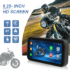 6.25" Portable Wireless Motorcycle DVR | CarPlay & Android Auto | IP67 Waterproof & Dustproof | Steering Wheel Control | IPS LCD Display - Image 2