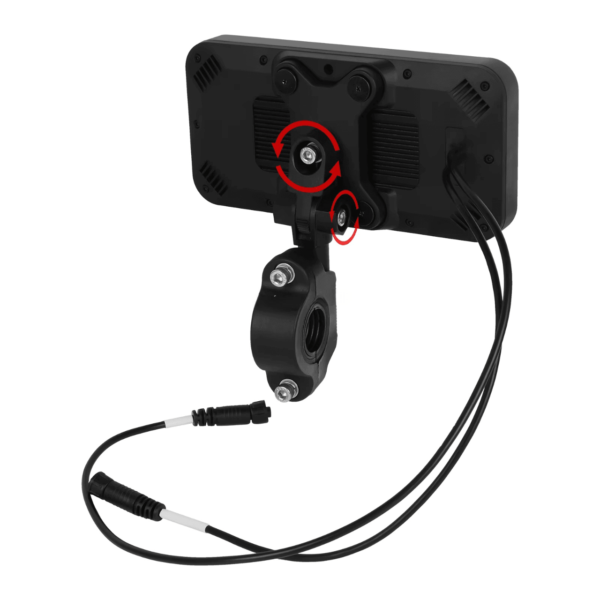 6.25" Portable Wireless Motorcycle DVR | CarPlay & Android Auto | IP67 Waterproof & Dustproof | Steering Wheel Control | IPS LCD Display - Image 17